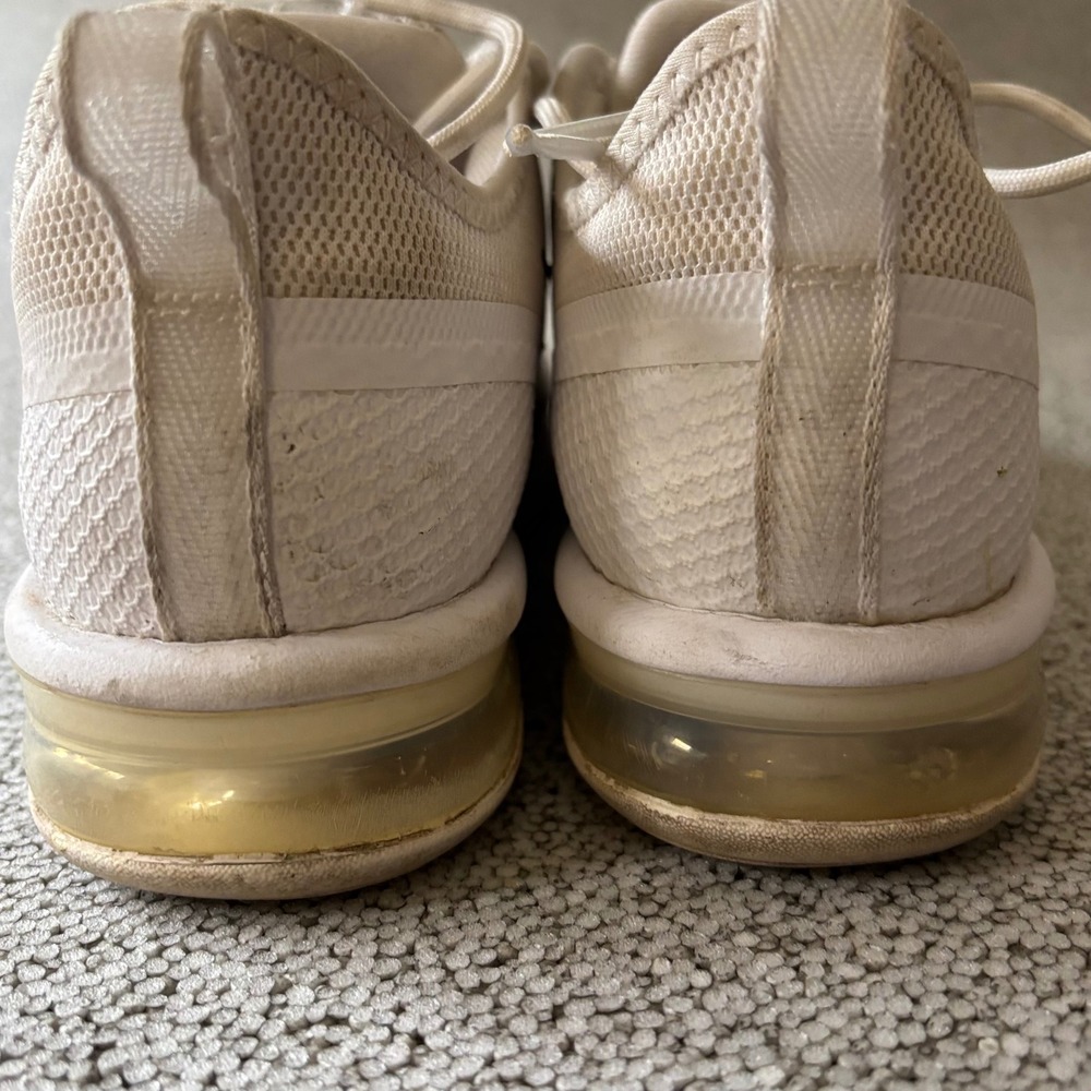Nike Air Max Sequent 4.5 Sneakers Womens 8 White Black Mesh Athleisure Street - Picture 7 of 10